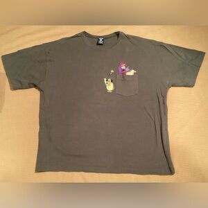 Vintage Warner Bros. Studio Embroidered T-shirt with Dick Dastardly and Muttley